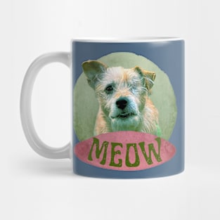 Meowing dog with one eye Mug